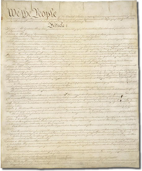 Constitution of the United States of America...We the people... Constitution of the United States of America