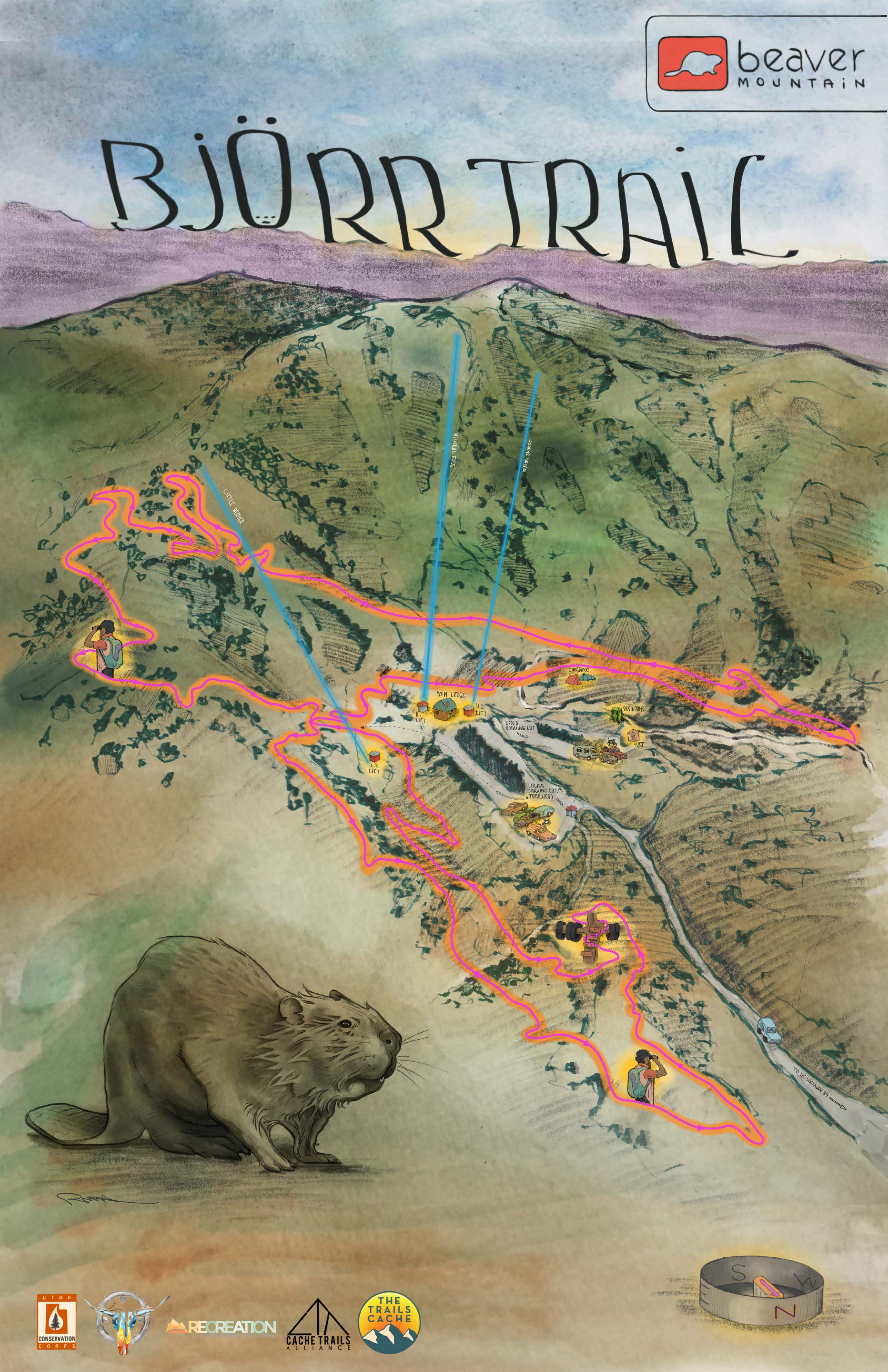 Bjorr Trail Map (official) 