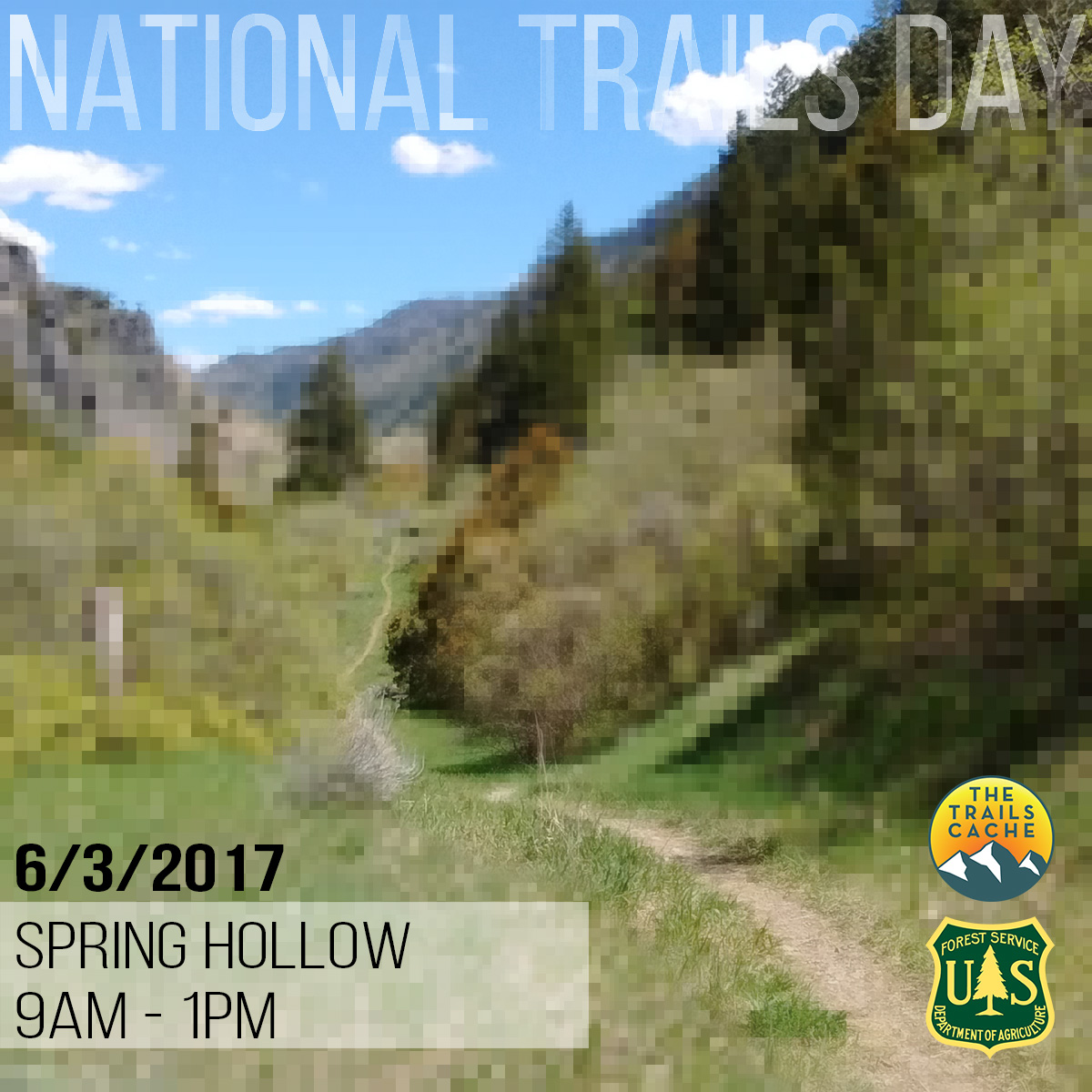 National Trails Day, Spring Hollow Trailhead, 6/3/2017, 9am