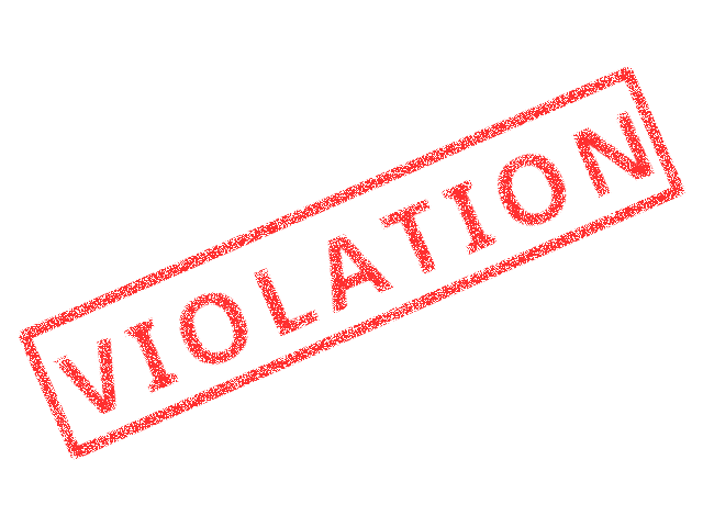 Form for reporting a zoning violation. 